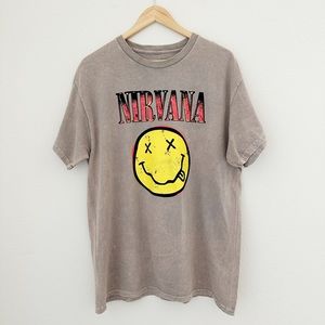 NEW Nirvana Pullover Graphic Tee